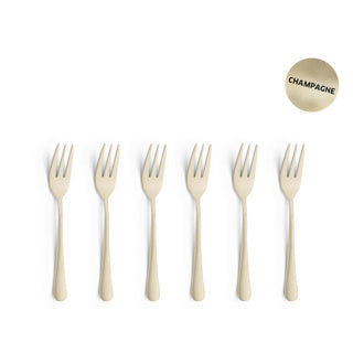 Amefa Austin champagne vintage - 6 fourchettes à gâteau