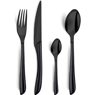 Amefa - eclat lumino noir - set de couverts 16 pièces - 4 personnes