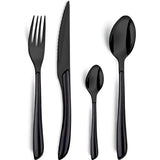 Amefa - eclat lumino noir - set de couverts 16 pièces - 4 personnes