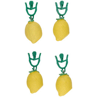 No brand pinces à nappe citron 4pcs | 3 pièces