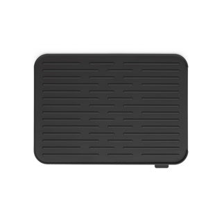Tapis de drainage pour évier Brabantia - silicone - 44 x 32 cm - gris foncé
