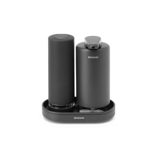 Ensemble distributeur de savon Brabantia Sinkstyle - gris infini minéral