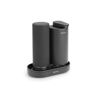 Ensemble distributeur de savon Brabantia Sinkstyle - gris infini minéral