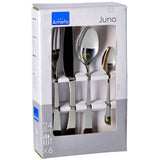 Amefa juno service de couverts 24 pièces en acier inoxydable