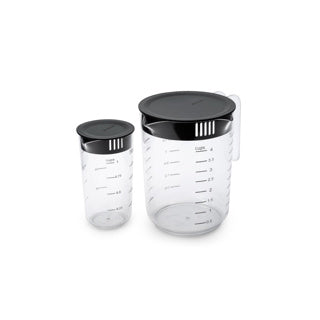 Brabantia savoureux+ set de tasses à mesurer 2 pièces gris foncé