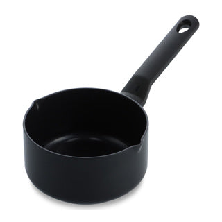 Casserole induction BK easy 16 cm - 1,5 l - revêtement antiadhésif sans PFA - casserole induction - poêle céramique - passe au four jusqu'à 160°c - poignées froides - sans couvercle - noir