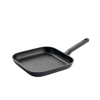 Poêle grill induction BK easy 26x26 cm - revêtement antiadhésif sans PFA - poêle grill induction - poêle céramique - passe au four jusqu'à 160°c - poignées froides - noir