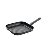 Poêle grill induction BK easy 26x26 cm - revêtement antiadhésif sans PFA - poêle grill induction - poêle céramique - passe au four jusqu'à 160°c - poignées froides - noir