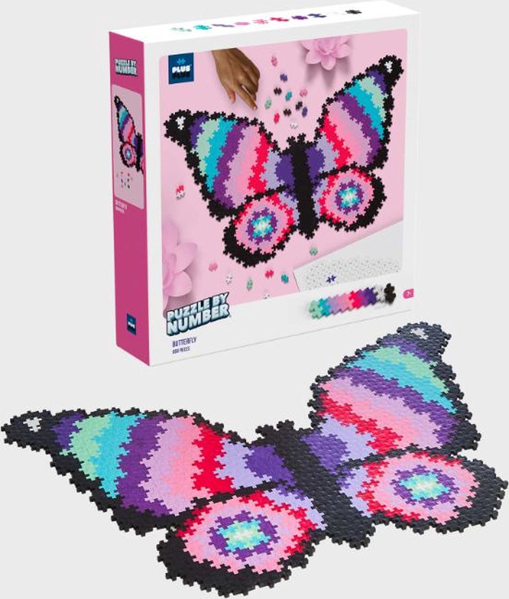 Puzzle Plus Plus par numéro papillon plus-plus: 800 pièces (3915)