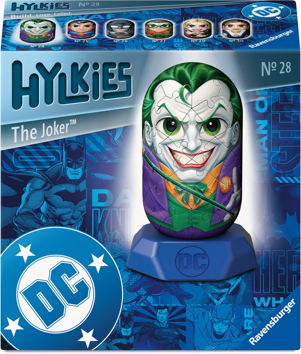 Ravensburger - hylkies - dc joker - jeu de construction - 54 pièces