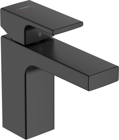 Forme vernis Hansgrohe - mitigeur de lavabo - commande monocommande - avec garniture de vidage - taille 100 mm - noir mat