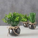 Plante artificielle Boltze home en pot en verre ø13x15cm