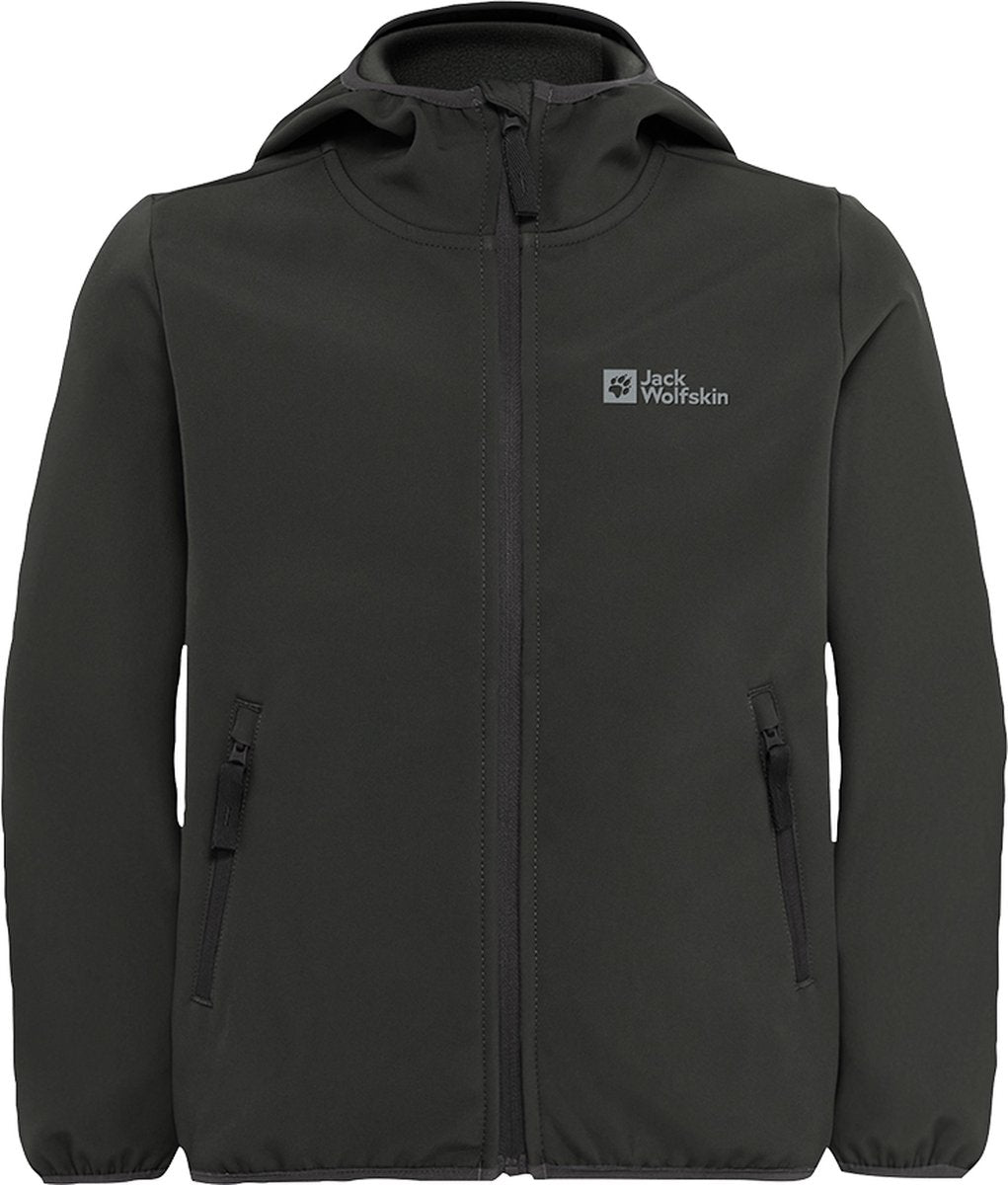 Jack Wolfskin Fourwinds Jacket Veste d'extérieur pour enfants - Noir granit - 140