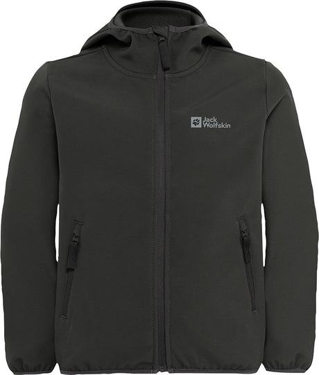 Jack Wolfskin Fourwinds Jacket Veste d'extérieur pour enfants - Noir granit - 128