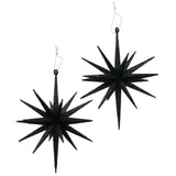 Boltze home déco suspension étoile h15cm noir 2 pièces