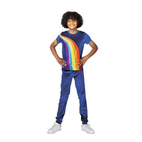Vêtements d'habillage K3 - costume habillé arc-en-ciel bleu 6 8 ans - taille 134