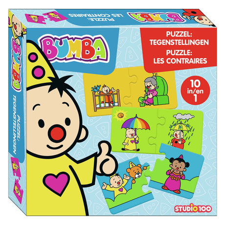 Puzzle Bumba 10 en 1 - opposés - 10 puzzles de 2 pièces