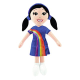 Doudou K3 Marthe - 30 cm - robe arc-en-ciel