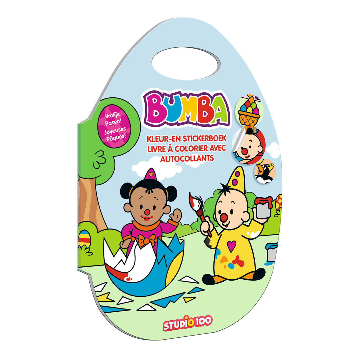 Studio 100 Bumba Couleur et autocollant Pâques