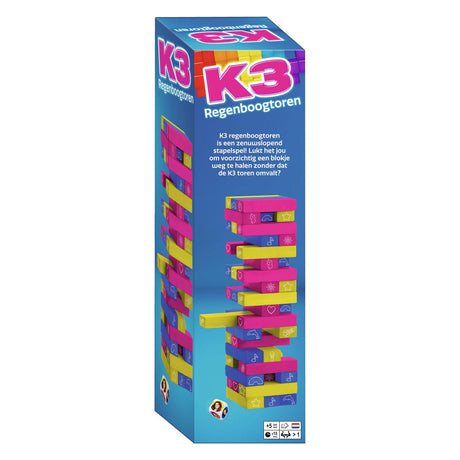 Jeu de pile et d'équilibre de la tour arc-en-ciel K3