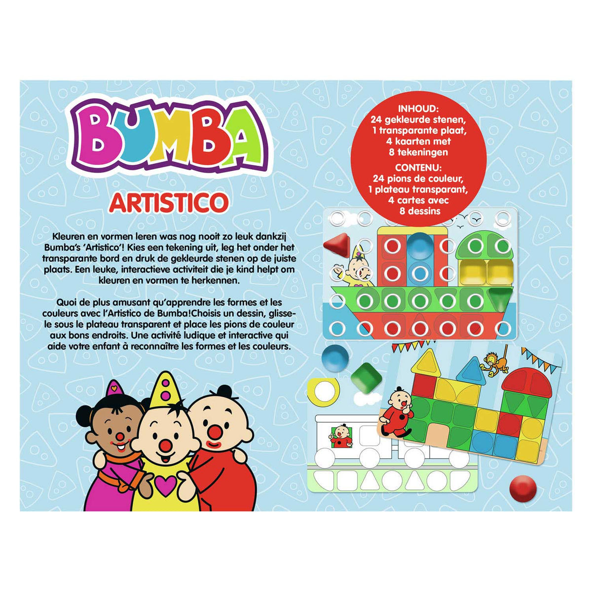 Jeu éducatif Bumba - Artistico - Apprenez à reconnaître les couleurs et les formes