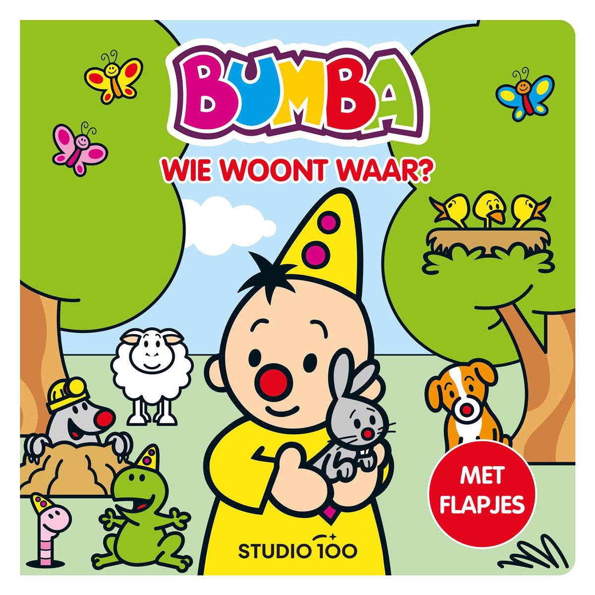 Livre cartonné bumba Studio 100 à rabats - qui habite où ?