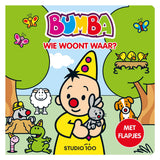 Livre cartonné bumba Studio 100 à rabats - qui habite où ?