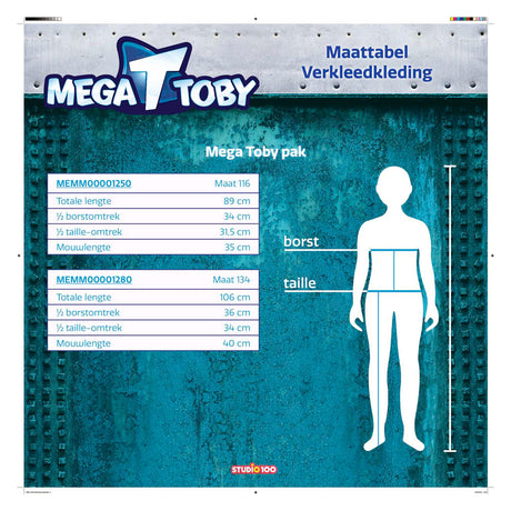 Costumes Mega Mindy - costume Mega Toby 3 5 ans - taille 116