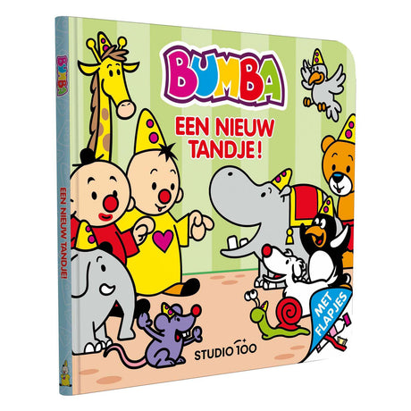 Livre cartonné bumba à rabats Studio 100 : une nouvelle étape | 2 pièces