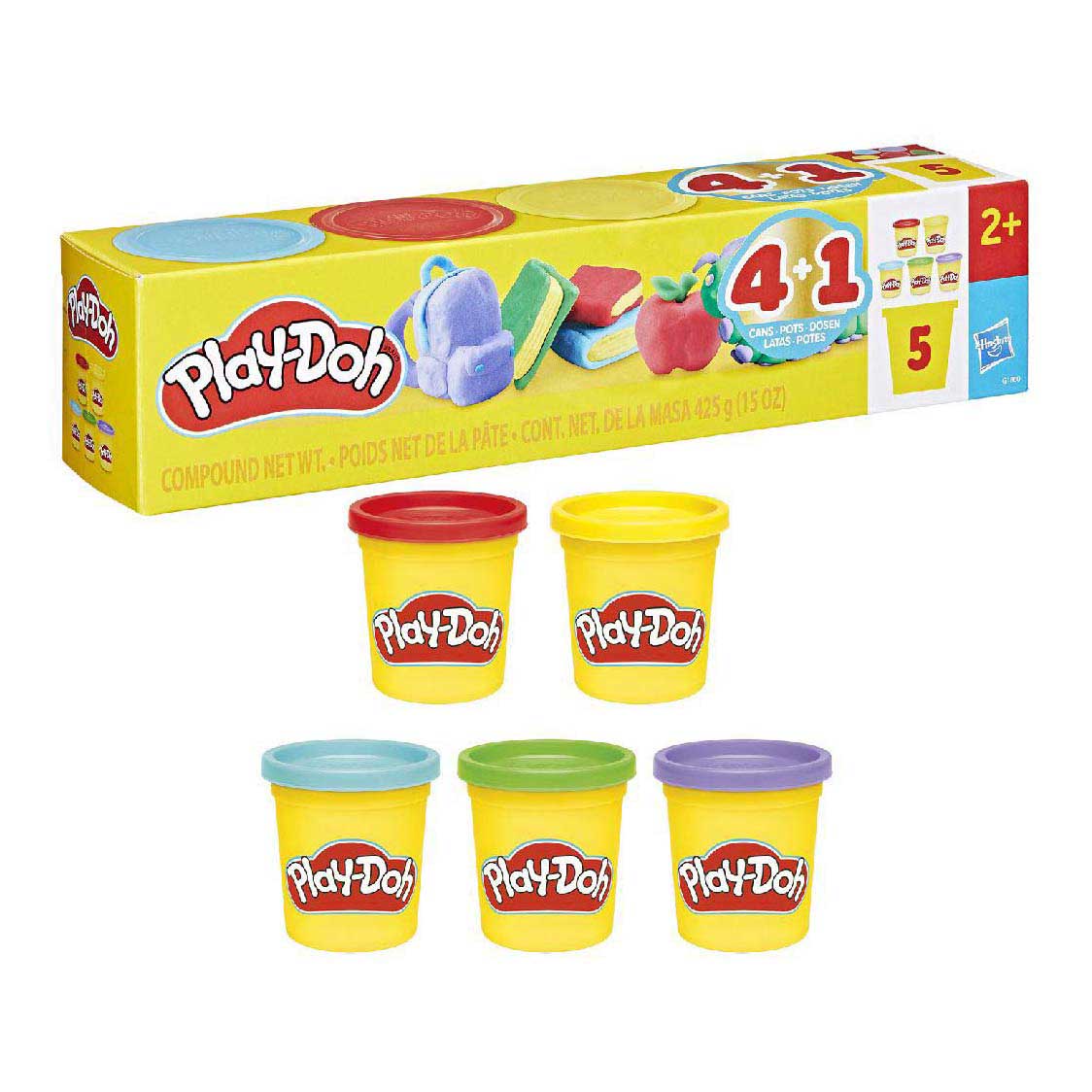 Play-doh rentrée scolaire - 5 pots en terre cuite