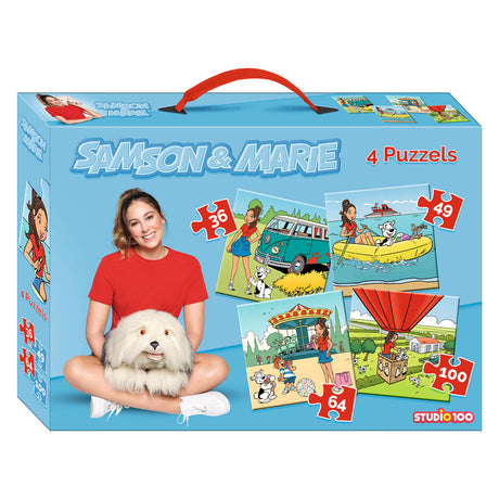 Puzzle Samson Marie - Puzzle 4 en 1 - 36 49 64 100 pièces