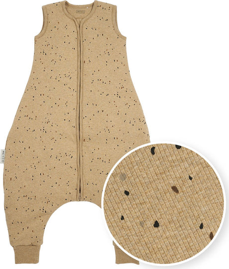 Meyco baby rib mini spot baby winter sleep global jumper - mélange caramel - 92 cm - 2,0 tog