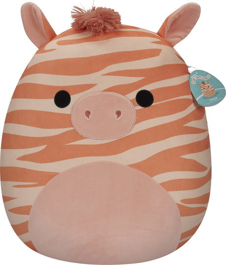 Squishmallows Josue - peluche zèbre pêche 50cm