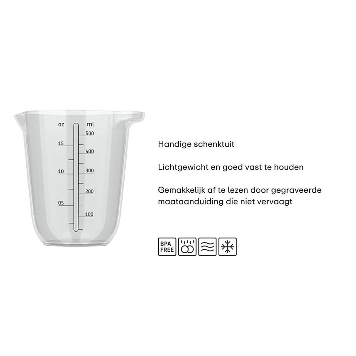 Mepal tasse à mesurer chef it 500ml clair