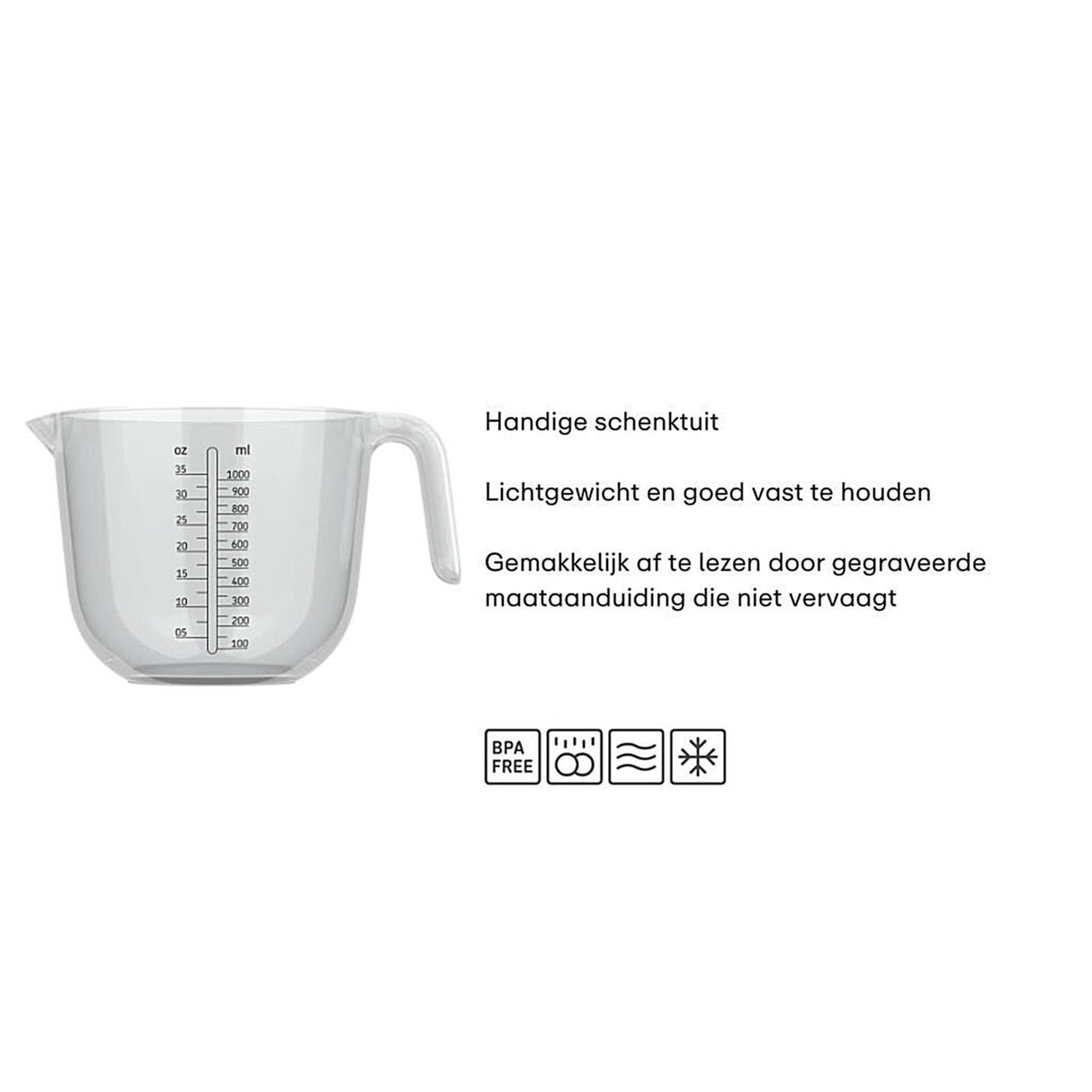 Mepal verre doseur 1l clair