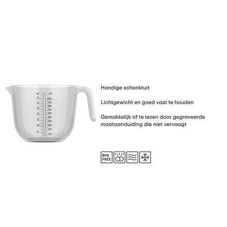 Mepal verre doseur 1l clair