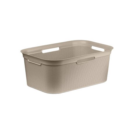 Rotho panier à linge flexible brisen 41 l cappuccino