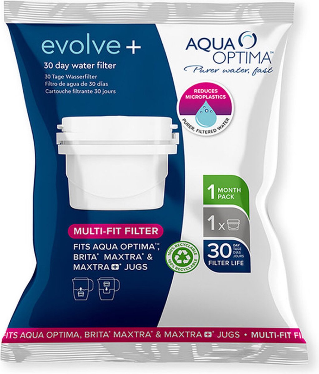 Laica filtre à eau aqua optima évolue+ set 12 pièces