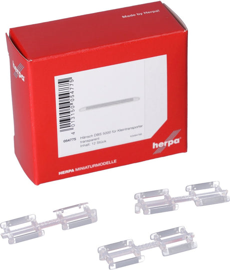 Herpa hänsch dbs 5000 transporteur à poutre pivotante, transparent (12 pièces)