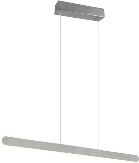 Trio helios - lampe suspendue - aluminium brossé - incl. 1x SMD 28w - interrupteur tactile 4 niveaux - couleur de lumière réglable
