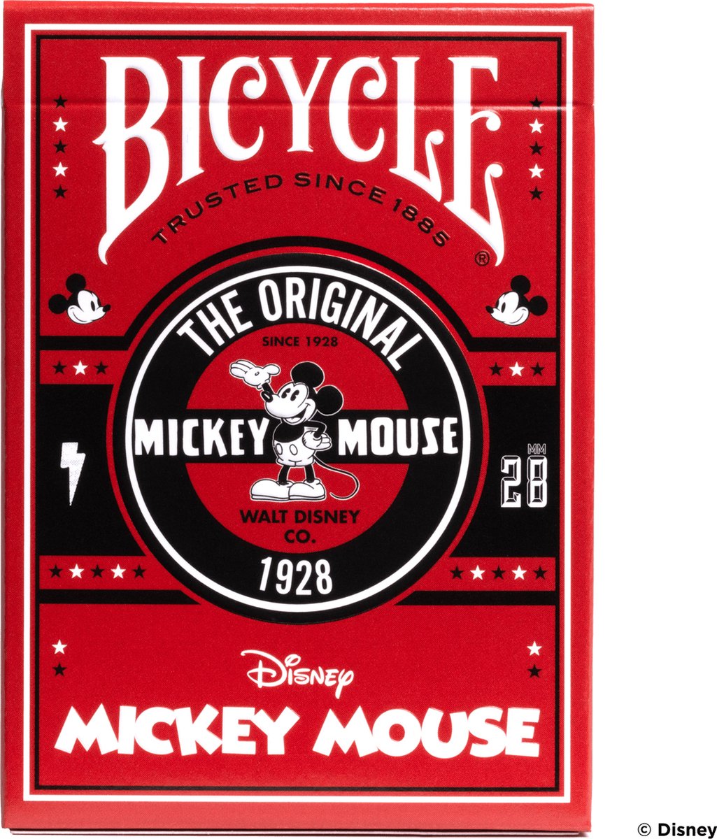 Bicycle Disney Classic Mickey - Cartes à jouer premium - Poker - Mickey Mouse - Créatifs - Objets de collection