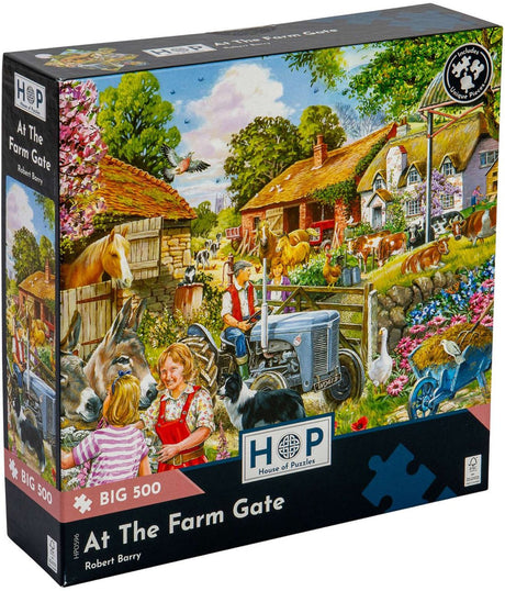 Maison des puzzles à la porte de la ferme puzzle 500 pièces xl