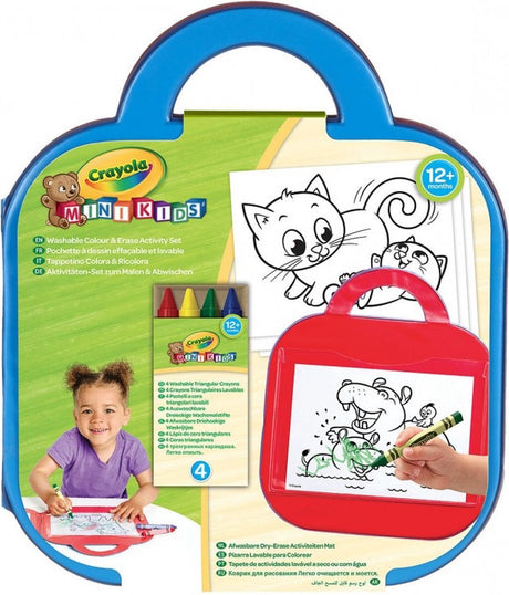 Crayola mini kids - tapis d'activité effaçable en couleur