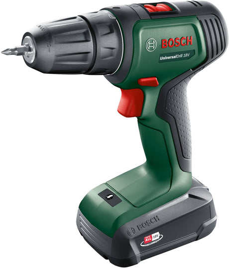 Bosch ensemble avec perceuse et accessoires universaldrill 18 power 4all 18 v 40 nm