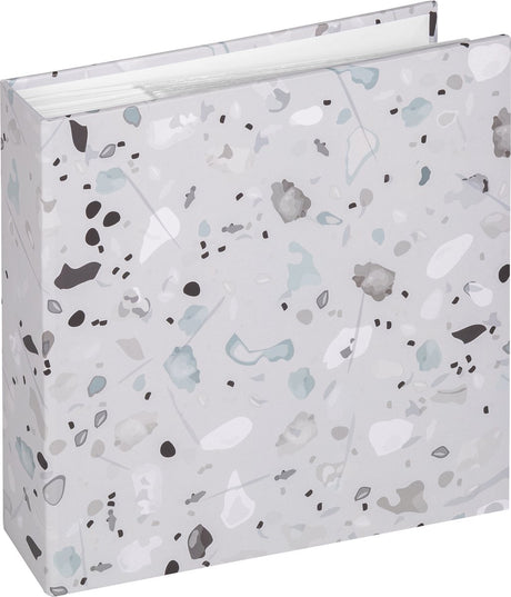 Walther me-298-3 terrazzo - album mémo - format 22 x 22 cm - 200 photos 10 x 15 cm - gris pierre