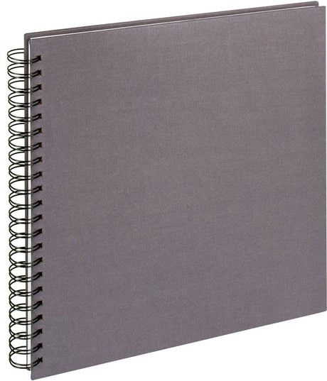 Walther sa-510-t tissu - album à spirale - format 30 x 30 cm - anthracite