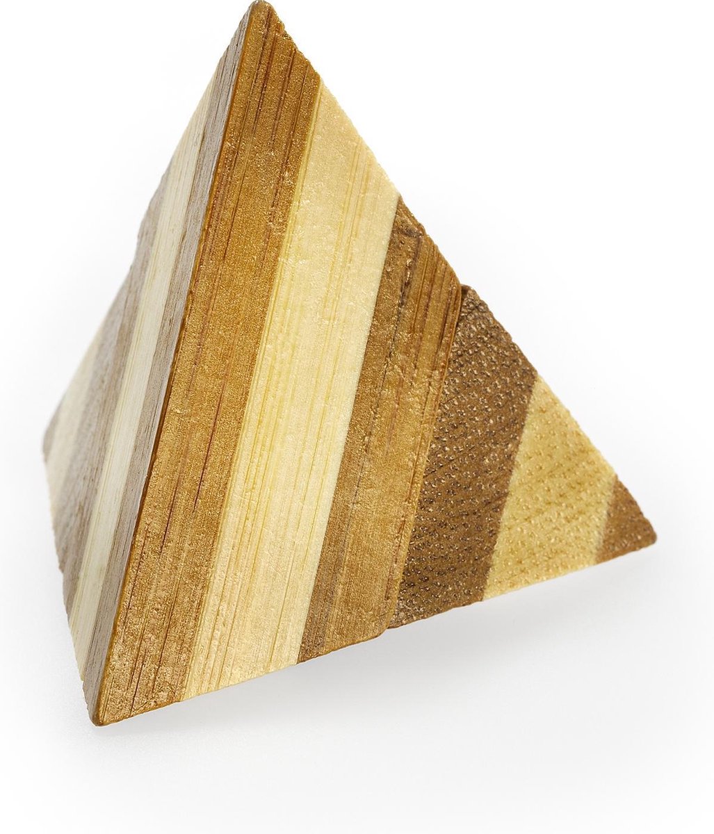 Pyramide de puzzle cérébral en bambou Eureka 3D *