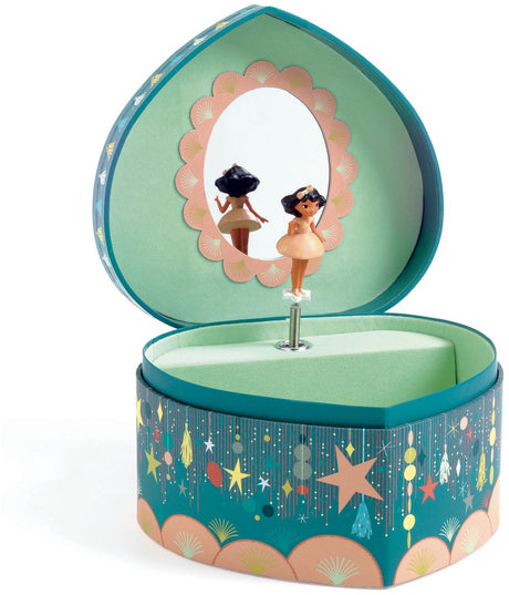 Djeco - boîte à musique et boîte à bijoux happy party