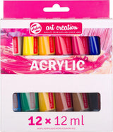 Ensemble de peinture acrylique Talens art création, 12x12ml