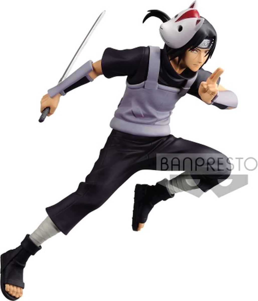 Banpresto co., ltd. naruto shippuden - étoiles vibrantes - statue uchiha itachi ii 16cm
